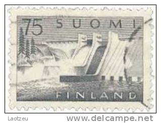 Finlande  485 (1959). - Barrage De Pyhakoski - Gebraucht