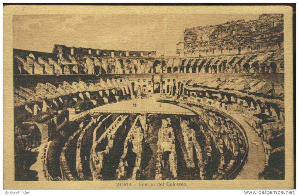 Roma. Italie. Rome. Interno Del Colosseo. - Colosseum