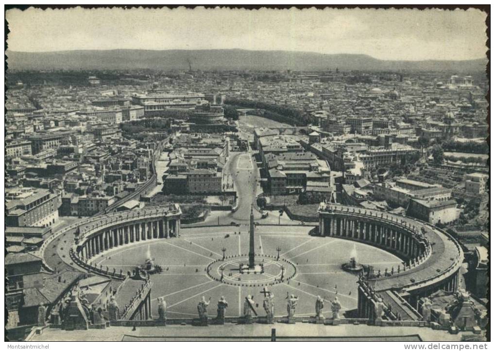 Roma. Italie. Citta Del Vaticano. Panorama De La Coupole De Saint Pierre. - Places & Squares