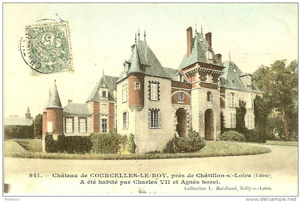 Château De COURCELLES-LE-ROY, Près De Châtillon-s-Loire - Andere & Zonder Classificatie