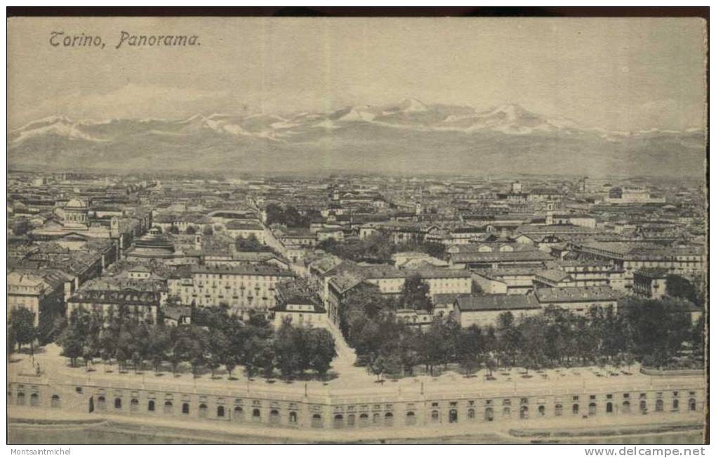 Torino. Italie. Panorama. - Tarjetas Panorámicas