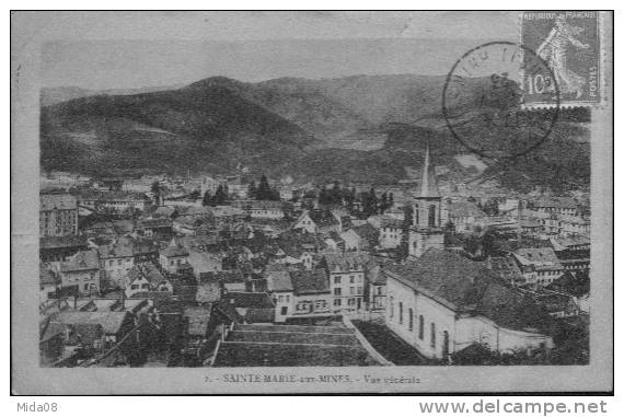 68.SAINTE MARIE AUX MINES.  VUE GENERALE. - Sainte-Marie-aux-Mines