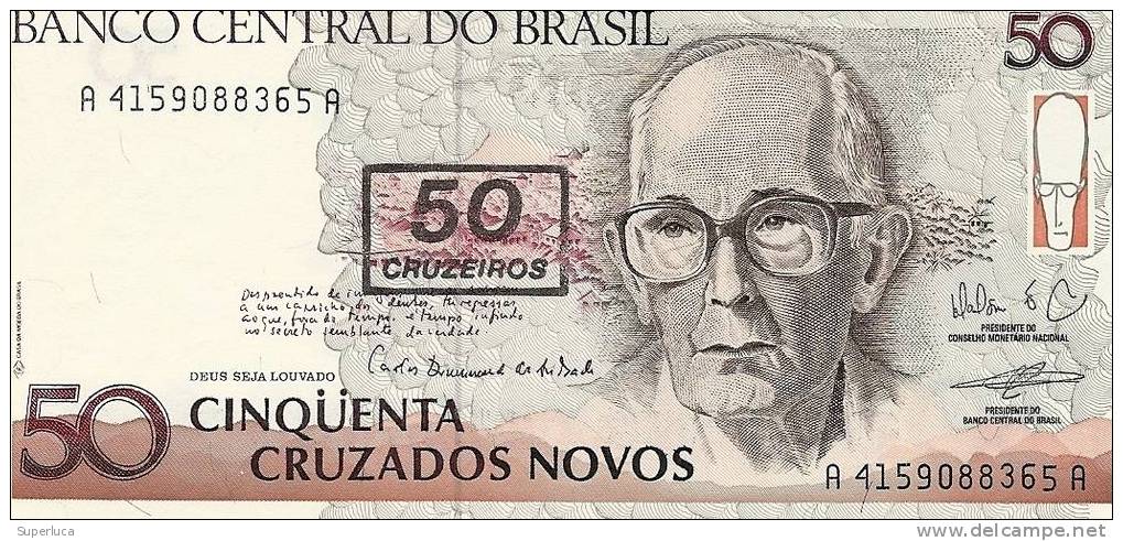 Banconota 50 Cruzados Novos - Brazilië