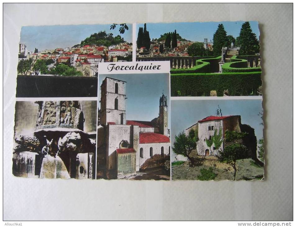 FORCALQUIER   -ALPES DE HAUTE PROVENCE-- DE 1958--P/ MARSEILLE 13 BDR - Forcalquier