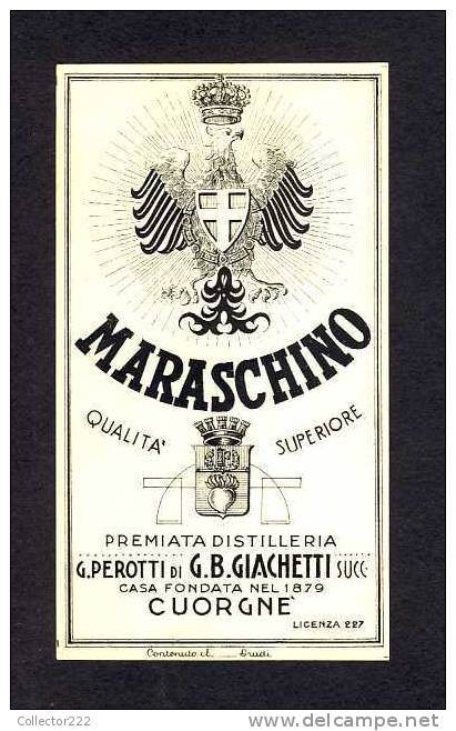 Etiquette De Liqueur: Maraschino (7´5 X 14 Cms) (Ref.65636) - Other & Unclassified