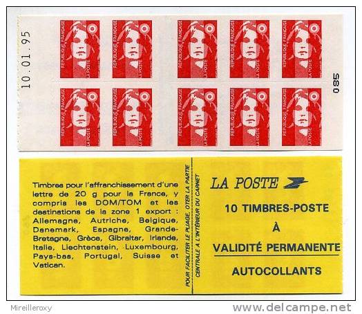 CARNET MARIANNE DE BRIAT /  COIN DATE DU 10/1/1995  ADHESIF DENTELE - Autres & Non Classés