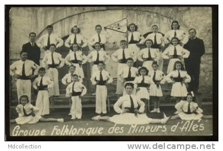 30 ALES Groupe Folklorique Des Mineurs D'alés (carte-photo) - Alès