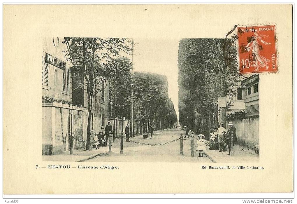 CP 78 CHATOU L'avenue D'aligre, ( PHARMACIE) - Chatou