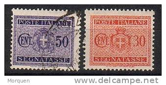 ITALIA, Tasas Num 34 Y 45 , Cat Yvert - Postage Due