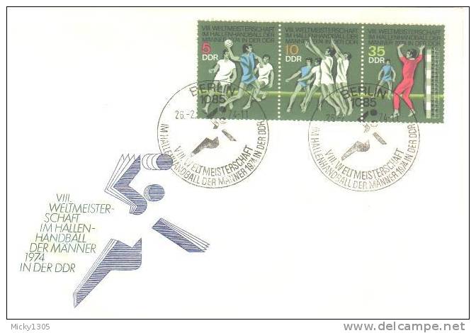 DDR / GDR - Mi-Nr 1928/1930 FDC (q389)- - Handball
