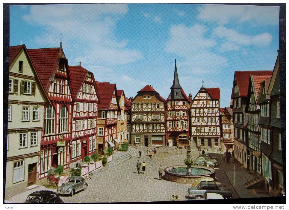 CP De FRITZLAR " Mittelalterlicher Marktplatz " . - Fritzlar