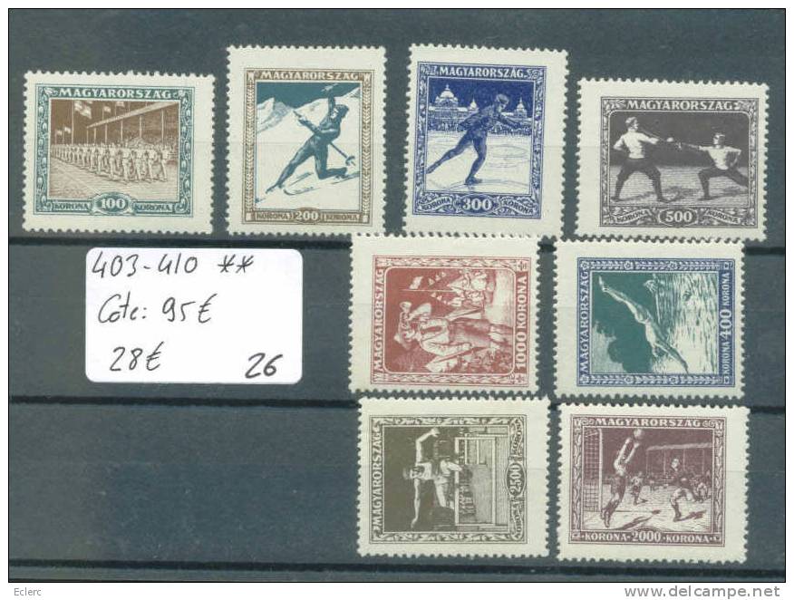 HONGRIE   No Michel 403-410  ** ( Sans Charnière )    Cote : 95 € - Unused Stamps