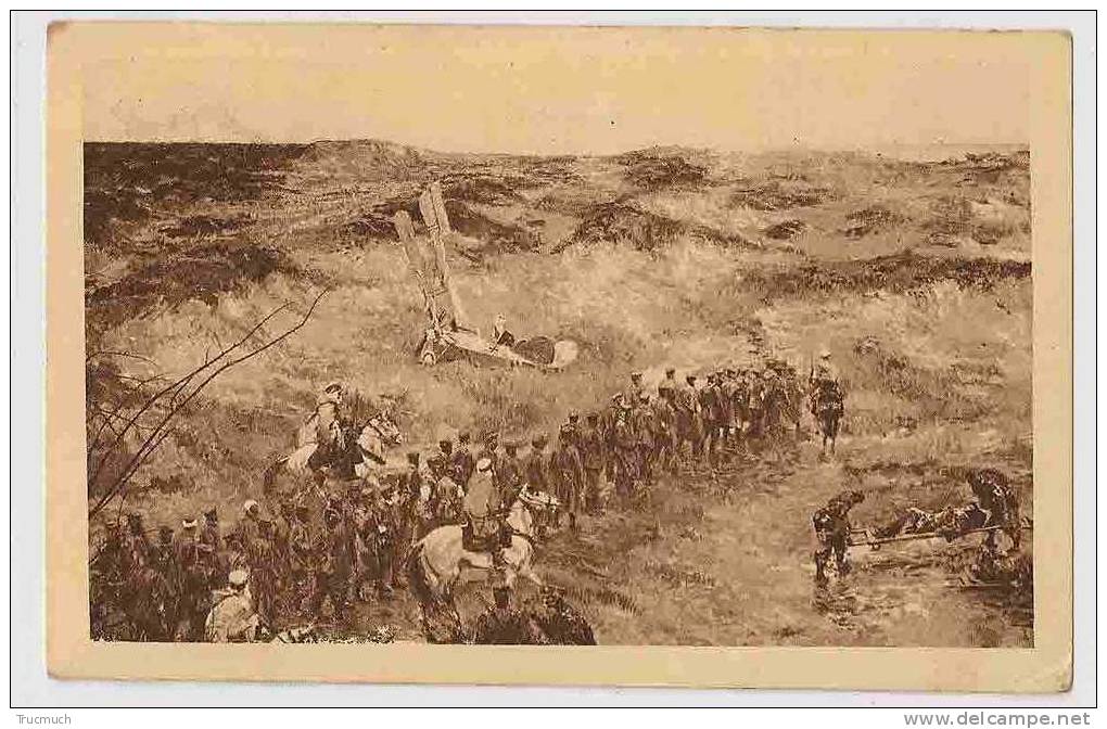 C3825 - Panorama Of Tehe Battle Of The Yser By A.Bastien - Downs Of Nieuport - Convoy Fof German Prisoners ... - 1914-1918: 1ste Wereldoorlog