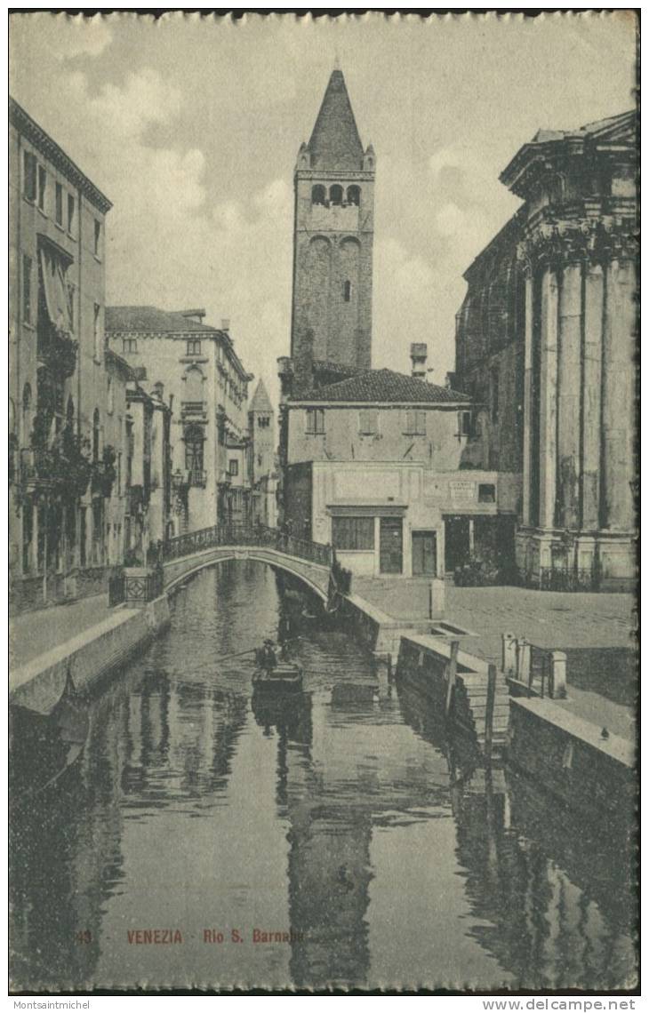 Venezia. Italie. Venise. Rio S. Barnaba. Gondole. - Venezia (Venice)