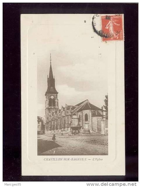 Chatillon Sur Bagneux L'église édit.valentin Belle Carte - Châtillon