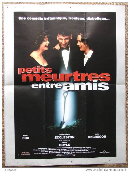 AFFICHETTE/SYNOPSIS FILM PETITS MEURTRES ENTRE AMIS DE DANNY BOYLE - Publicité Cinématographique