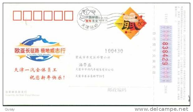 Beijng Olympic Games Stadium (bird Nest ) Car  ,   Pre-stamped Card  , Postal Stationery - Ete 2008: Pékin