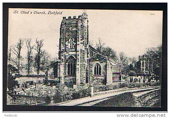 Early Postcard St Chad's Church & Graveyard Lichfield Staffordshire Stafford   - Ref B169 - Autres & Non Classés