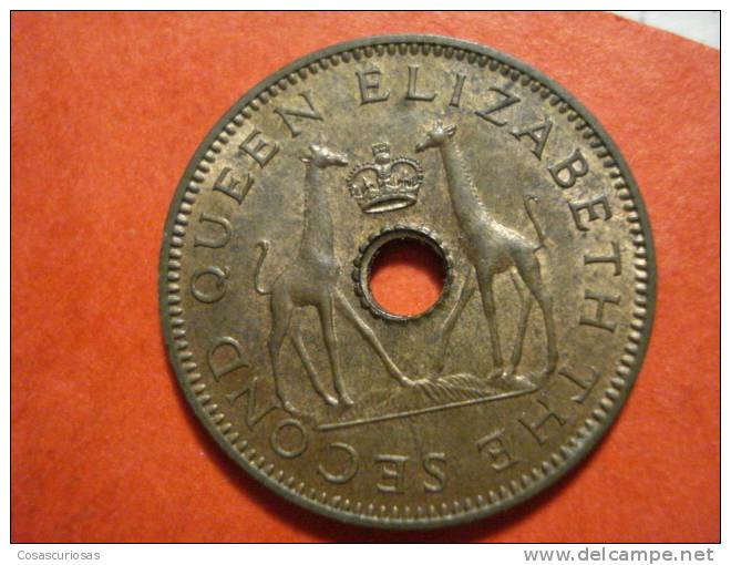 9024 RHOSESIA AND NYASALAND  HALF PENNY   JIRAFA   AÑO / YEAR  1958   UNC / SC PRECIOSA - Rhodesia