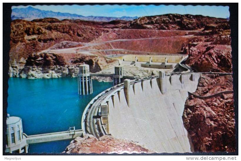 United States,Nevada,Arizona,Hoover Dam,postcard - Gran Cañon