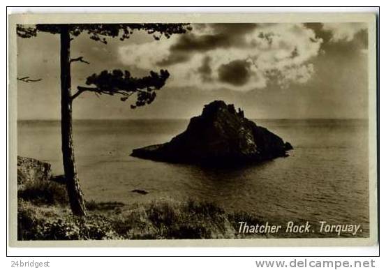 Torquay  Devon Thatcher Rock  1950 - Torquay