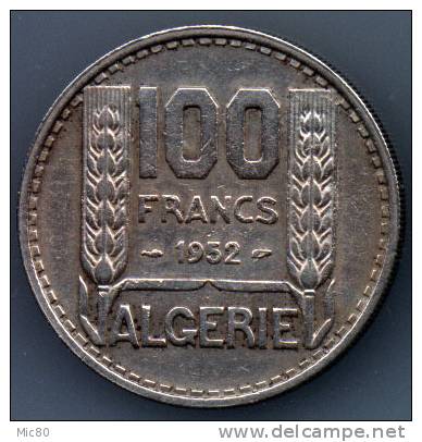 Algérie 100 F  1952 Ttb+ - Algerije