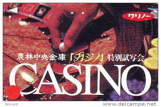 Telecarte Japan  (5) CASINO *  JEUX * GAMES * SPIELBANKEN * ROULETTE * Phonecard - Jeux
