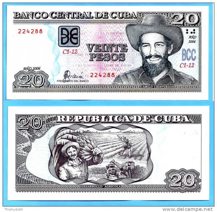 Cuba 20 Pesos 2006 UNC Peso Mint Centavo Cent Centavos - Cuba