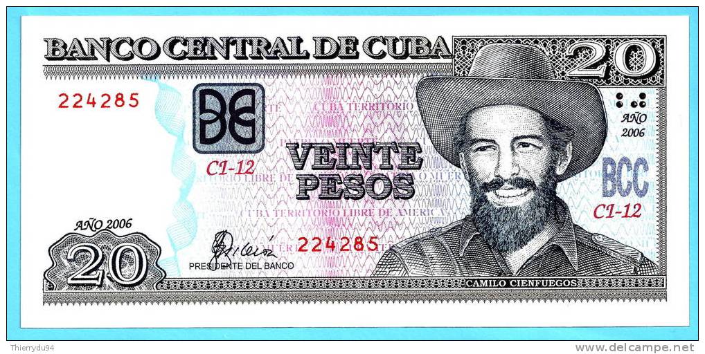 Cuba 20 Pesos 2006 UNC Peso Mint Centavo Cent Centavos - Cuba