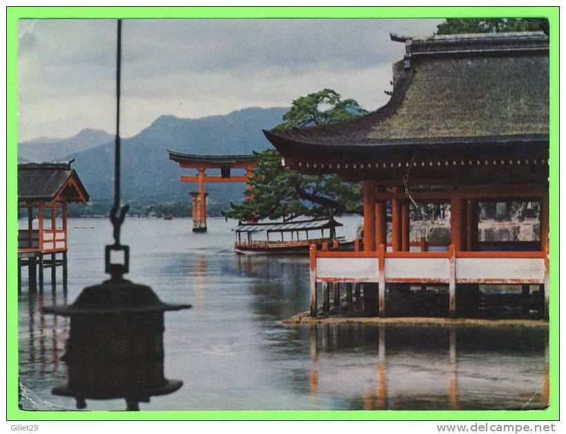 HIROSHIMA, JAPON - ITSUKUSHIMA SHRINE AT MIYAJIMA - CARD TRAVEL IN 1962 - - Hiroshima