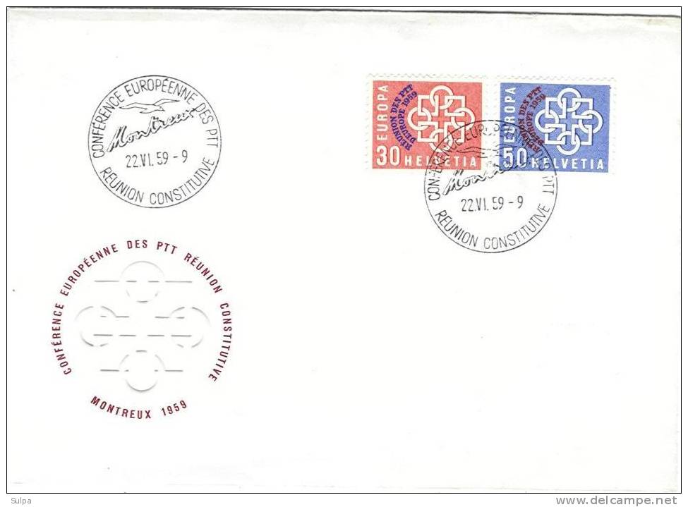 Suisse, CEPT Réunion Constitutive - 1959