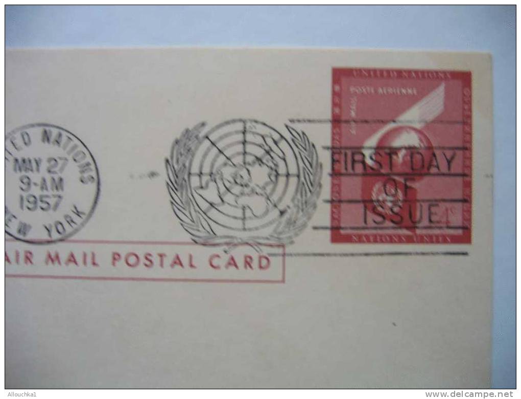 UNITED NATIONS N.Y. / NATIONS UNIES :ENTIER POSTAL - 1957 - Other & Unclassified
