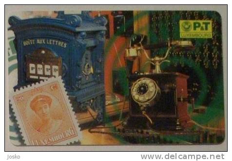 OLD TELEPHONE ( Luxembourg ) ** Phone - Telephones - Phones - Stamp - Timbre - Stamps - Timbres - Briefmarke - Marca - Téléphones