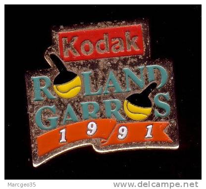 Pin's Tennis, Roland Garros 91, Kodak - Tennis