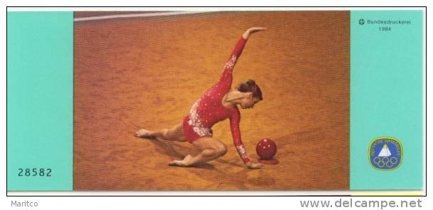 Booklet DEUTSCHE SPORTHILFE 1984 GYMNASTICS - Gymnastik