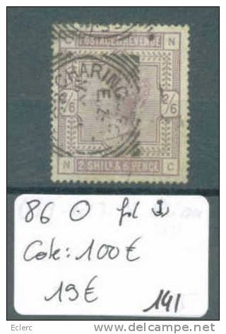 GRANDE BRETAGNE    No Yvert 86  Oblitéré.         Cote : 100 € - Used Stamps