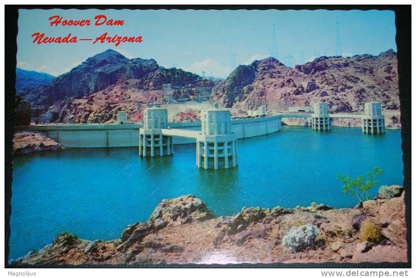 United States,Nevada,Arizona,Hoover Dam,Lake Mead,postcard - Sonstige & Ohne Zuordnung