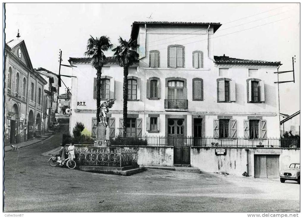 82 - TARN Et GARONNE - MOLIERES - PLACE Du MONUMENT - POSTE - Molieres