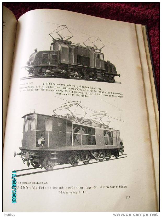 1918 A.FÜRST, DIE WELT AUF SCHIENEN, RAILWAY WORLD, FANTASTIC ILLUSTRATED BOOK ABOUT TRAIN LOCOMOTIVE - Alte Bücher