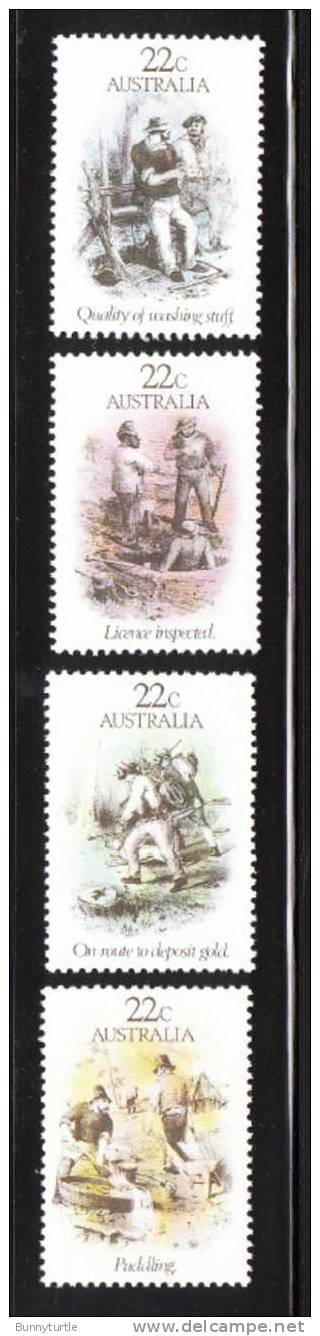 Australia 1981 Gold Rush Era Sketches By S.T. Gill MNH - Mint Stamps