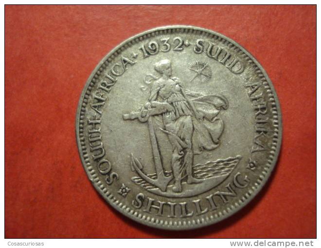 9066   SUID AFRICA SUD AFRICA   ONE SHILLING  SILVER COIN  PLATA      AÑO / YEAR  1932   BC+ / FINE + - South Africa