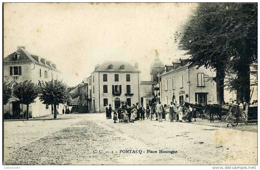 64 - PYRENEES ATLANTIQUES - PONTACQ - PLACE HUNINGUE - - Pontacq