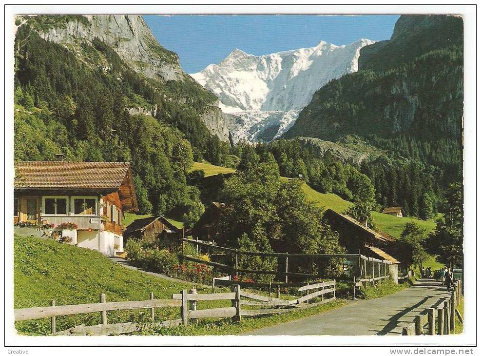 GRINDELWALD 1968 Am Weg Zur Gletscherschlucht Fiescherwand.SUISSE-SCHWEIZ-SWITZERLAND. - Grindelwald