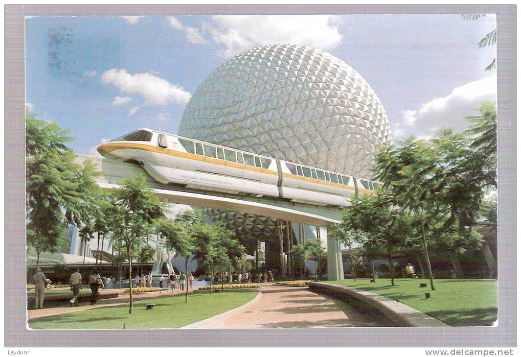 Future World EPCOT Center - Monorail Going By - Disneyworld