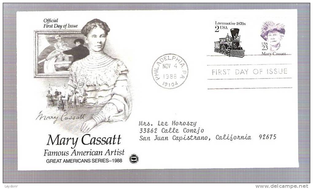 FDC Mary Cassatt - 1988 - 1981-1990