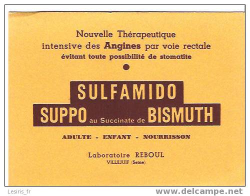 BUVARD - PETIT FORMAT - SULFAMIDO - LABORATOIRE REBOUL - VILLEJUIF - Produits Pharmaceutiques