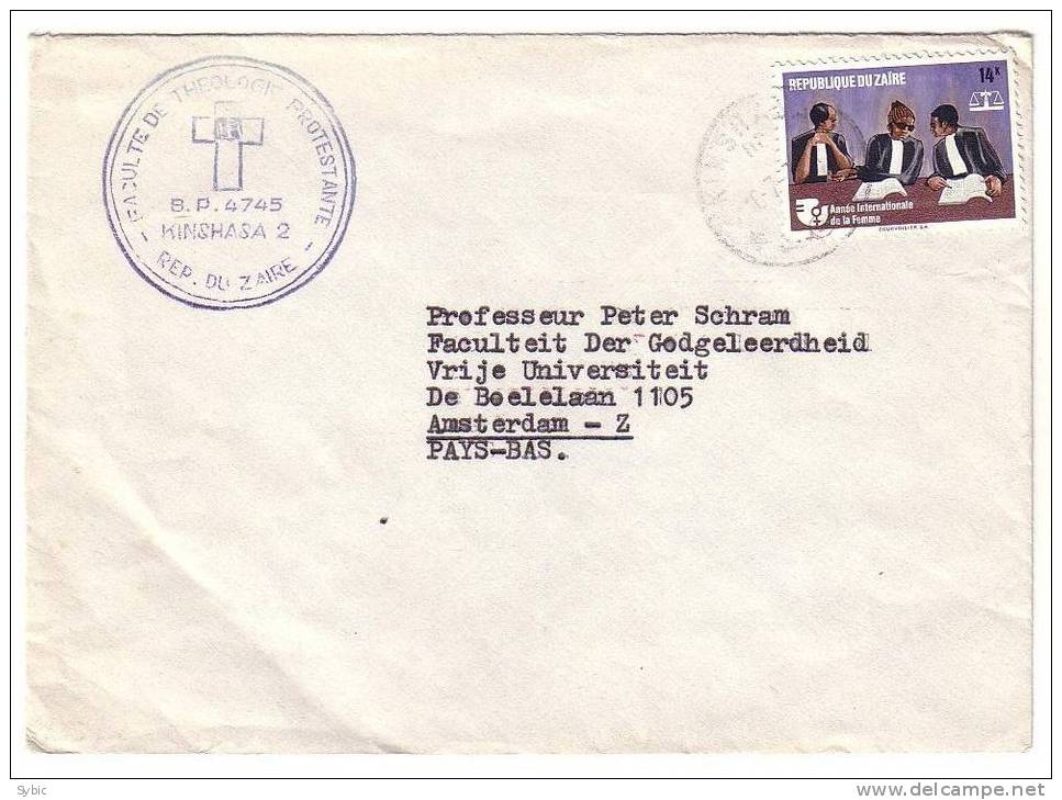 ZAIRE - Lettre Pour Les PAYS BAS - Kinshasa - Amsterdam - Used Stamps