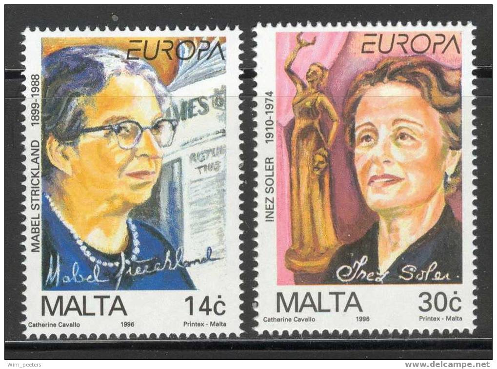Europa CEPT 1996: Malta / Malte ** - 1996