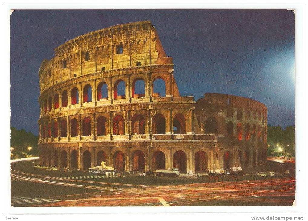 ROMA.IL COLOSSEO (+ 2 Poste Vaticane Francobollo,stamp,timbre) - Colosseum