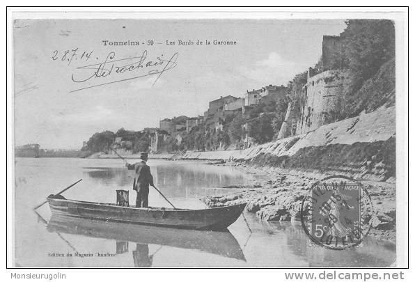 47 )-) TONNEINS, Les Bords De La Garonne, N° 59, Ed Magasin Chaudruc, ANIMEE - Tonneins